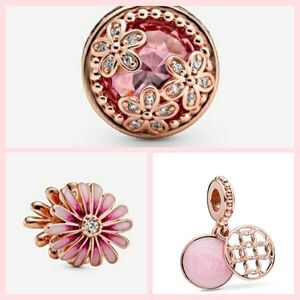 3pcs Pandora Rose Gold Charms